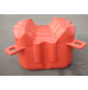 Floating Dock HDPE V-Shape pontoon cube - Red - FD505030-RD - ASM